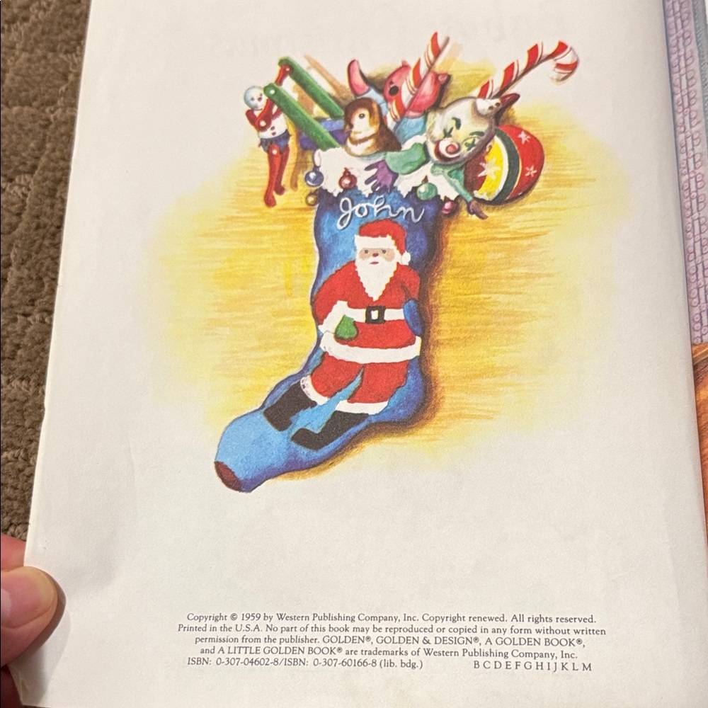 Vintage 1959 Classic Children's Book Baby's Christmas Little Golden - Picture 9 of 16